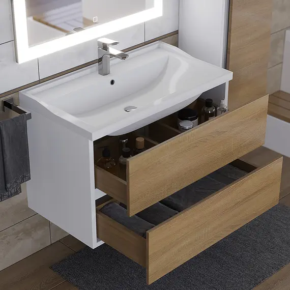 Раковина для ванной Uperwood Family, белая глянцевая