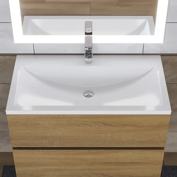 Раковина для ванной Uperwood Self  белая глянцевая