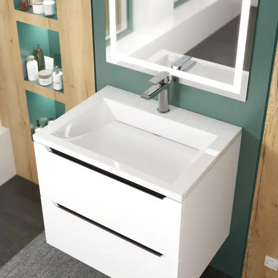 Раковина для ванной Uperwood Infinity, белая глянцевая