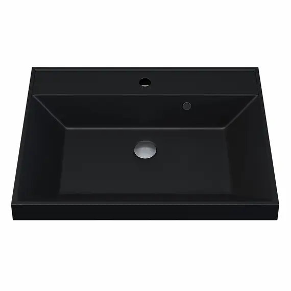 Раковина для ванной  Uperwood Classic Quartz, кварцевая, черная матовая, уголь