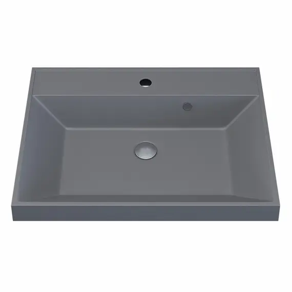 Раковина для ванной  Uperwood Classic Quartz, кварцевая, серая матовая, бетон