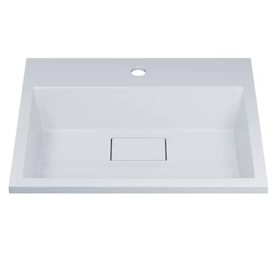 Раковина для ванной 50 см, Uperwood Barsa, белая глянцевая