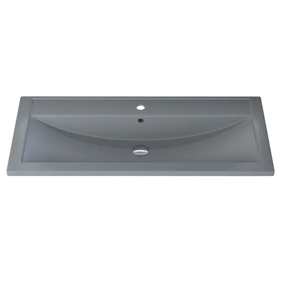 Раковина для ванной кварцевая Uperwood Foster Quartz  серая матовая (бетон)