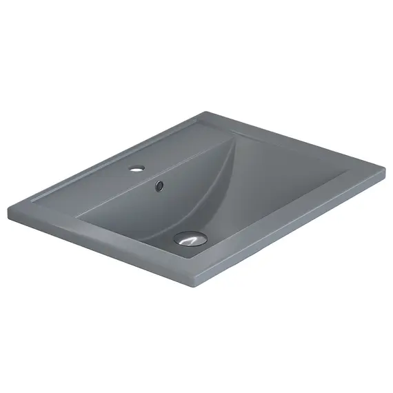Раковина для ванной кварцевая Uperwood Foster Quartz  серая матовая (бетон)
