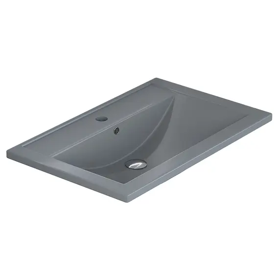 Раковина для ванной кварцевая Uperwood Foster Quartz  серая матовая (бетон)