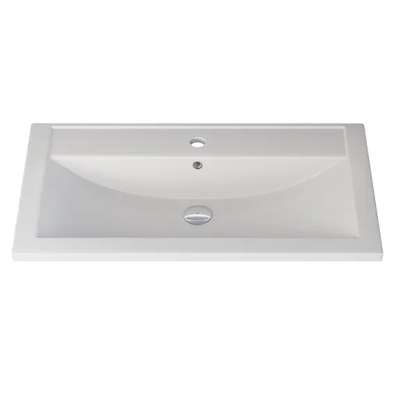 Раковина для ванной кварцевая Uperwood Foster Quartz белая матовая (жасмин)