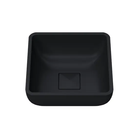 Раковина для ванной накладная Uperwood Florida квадратная, бетон, цвет черный