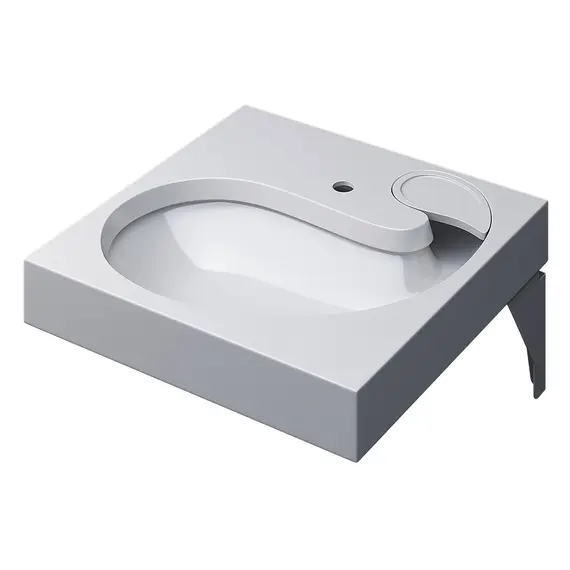 Раковина над стиральной машиной Uperwood Comforty 60х60х11 см, белая глянцевая