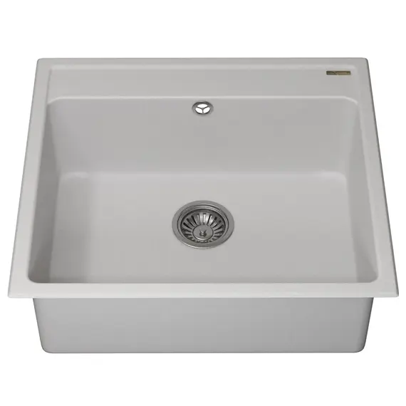 Кухонная мойка из искусственного камня Uperwood UPD-104, прямоугольная, цвет туман