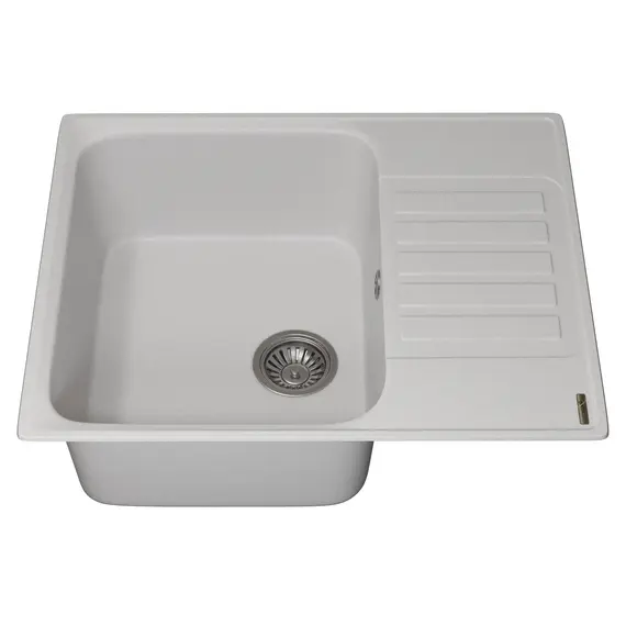 Кухонная мойка из искусственного камня Uperwood UPD-202, прямоугольная, цвет туман