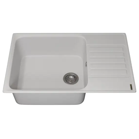 Кухонная мойка из искусственного камня Uperwood UPD-400, прямоугольная, цвет туман