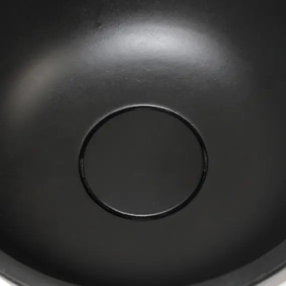 Раковина накладная бетонная Uperwood Belfast 30х30х13,5 см, круглая, черная