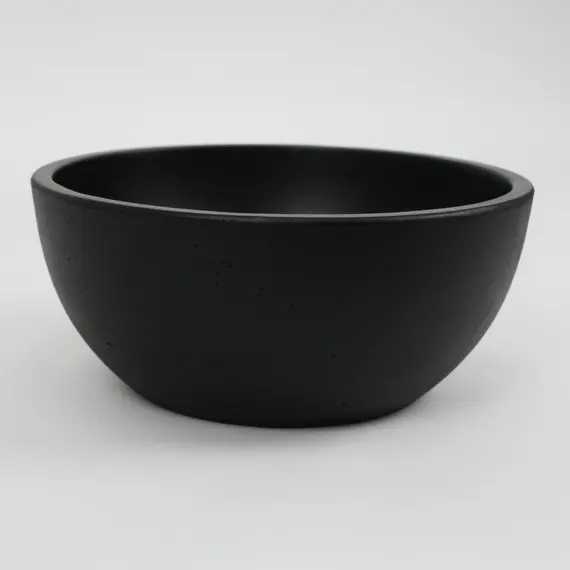 Раковина накладная бетонная Uperwood Belfast 30х30х13,5 см, круглая, черная