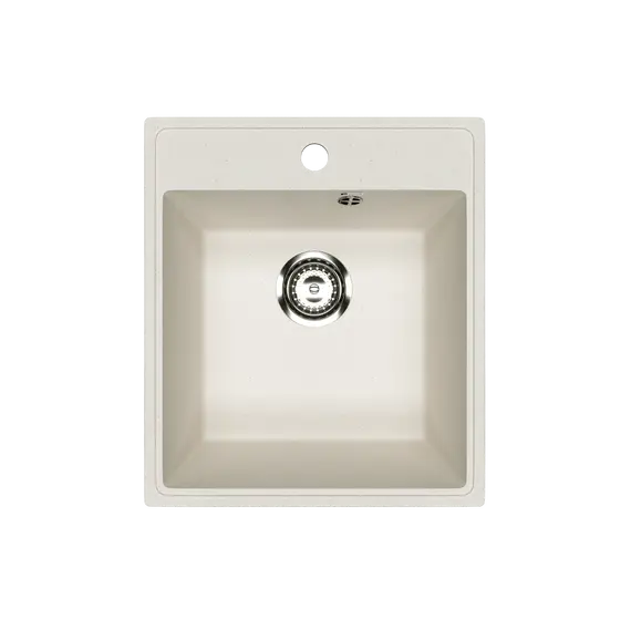 Кухонная мойка из искусственного камня Uperwood ECON UPD-404-001, прямоугольная, белая матовая