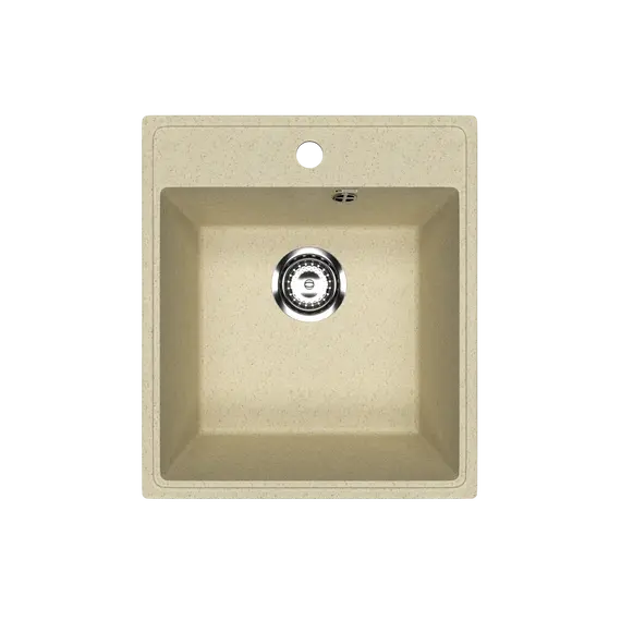 Кухонная мойка из искусственного камня Uperwood ECON UPD-404-002, прямоугольная, бежевая матовая