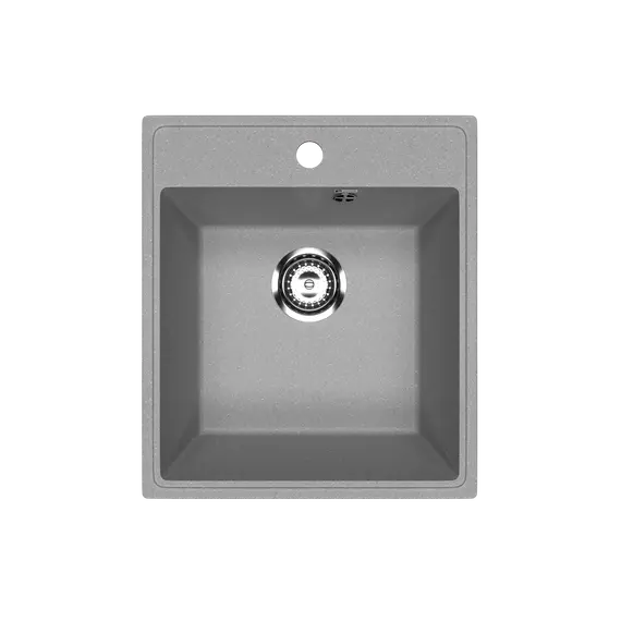 Кухонная мойка из искусственного камня Uperwood ECON UPD-404-003, прямоугольная, серая матовая
