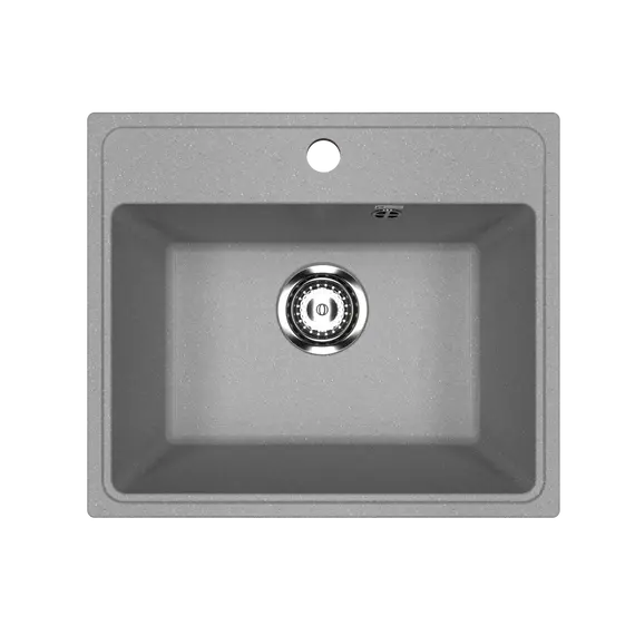 Кухонная мойка из искусственного камня Uperwood ECON UPD-408-003, прямоугольная, серая матовая