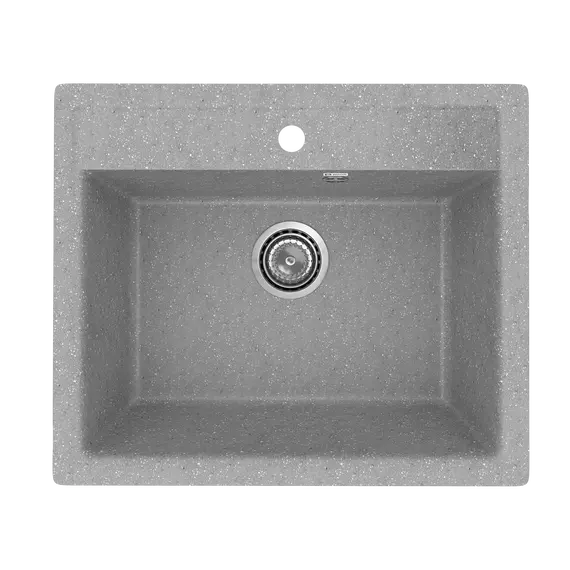 Кухонная мойка из искусственного камня Uperwood ECON UPD-104-003, прямоугольная, серая матовая
