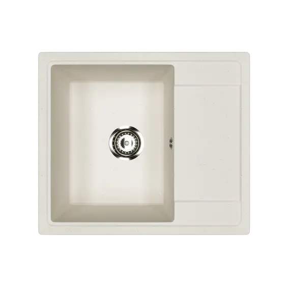 Кухонная мойка из искусственного камня Uperwood ECON UPD-201-001, прямоугольная, белая матовая
