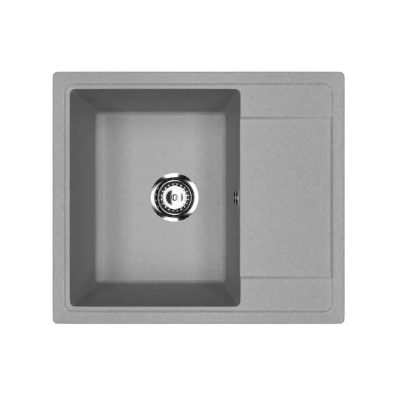 Кухонная мойка из искусственного камня Uperwood ECON UPD-201-003, прямоугольная, серая матовая