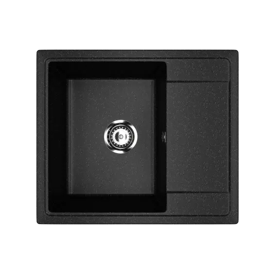 Кухонная мойка из искусственного камня Uperwood ECON UPD-201-004, прямоугольная, черная матовая