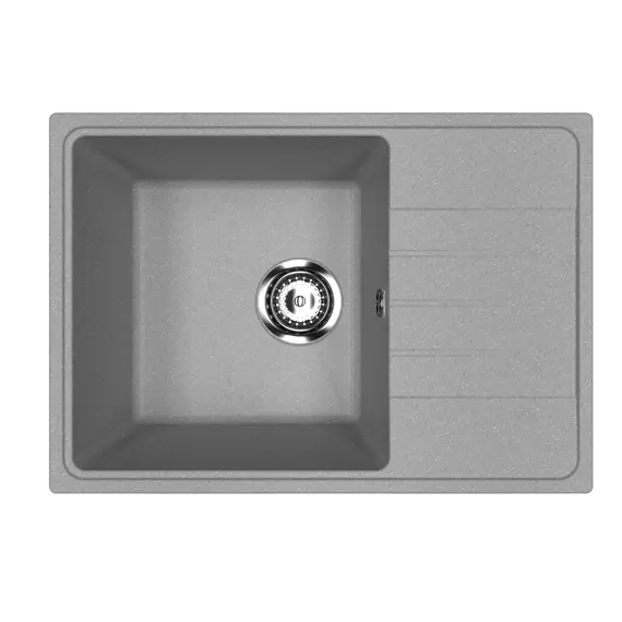 Кухонная мойка из искусственного камня Uperwood ECON UPD-506-003, прямоугольная, серая матовая