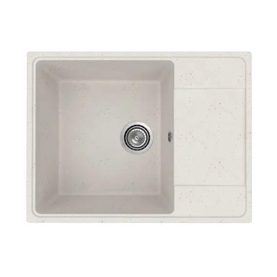 Кухонная мойка из искусственного камня Uperwood ECON UPD-202-001, прямоугольная, белая матовая