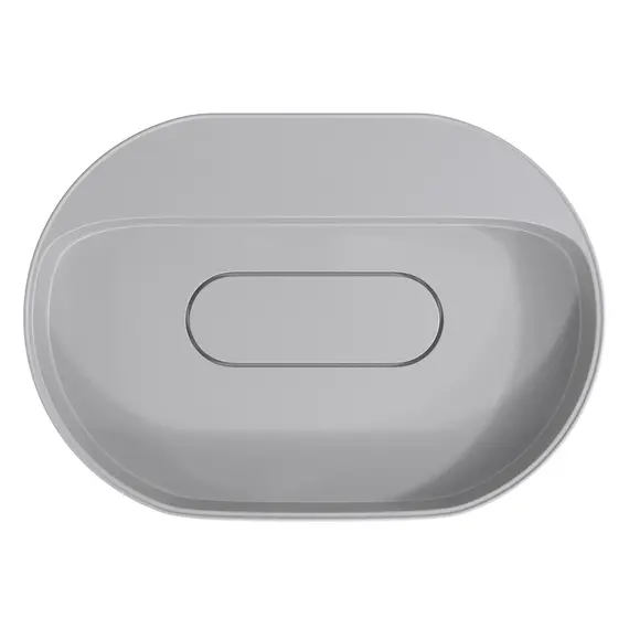 Раковина накладная Uperwood Tanos Quartz 55 см, без отверстия для смесителя, белая (жасмин)