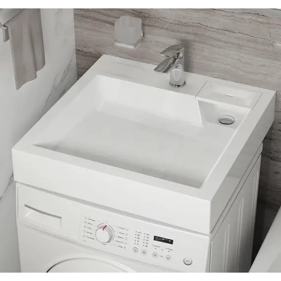 Раковина над стиральной машиной Uperwood Vission белая глянцевая