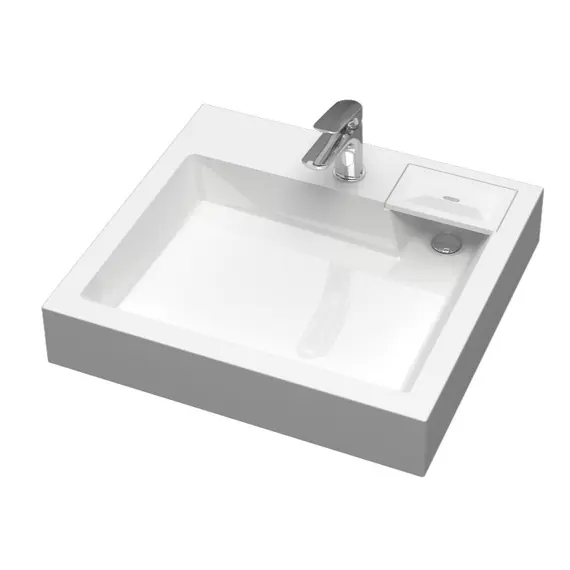 Раковина над стиральной машиной Uperwood Vission белая глянцевая