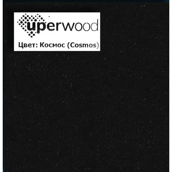 Раковина накладная Uperwood Tanos Quartz 50 см, без отверстия для смесителя, черная (космос)