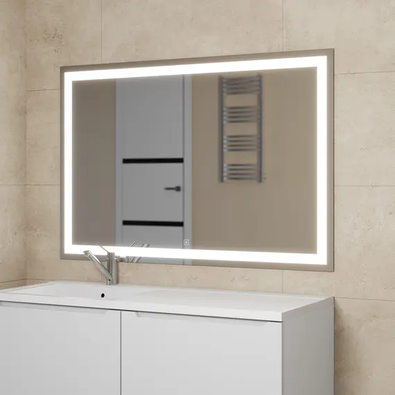 Зеркало с подсветкой Uperwood Tanos , сенсор/антизапотевание/без рамы