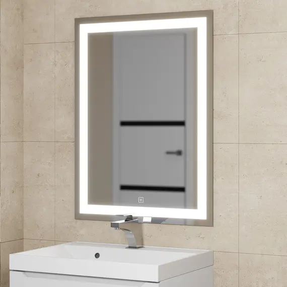 Зеркало с подсветкой Uperwood Tanos сенсор/антизапотевание/без рамы