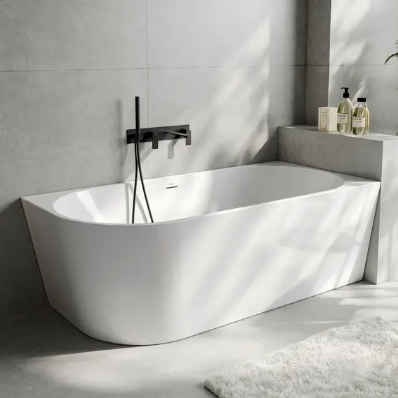 Акриловая ванна ABBER AB9502-1.4 L белая