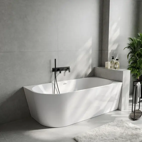 Акриловая ванна ABBER AB9502-1.4 L белая