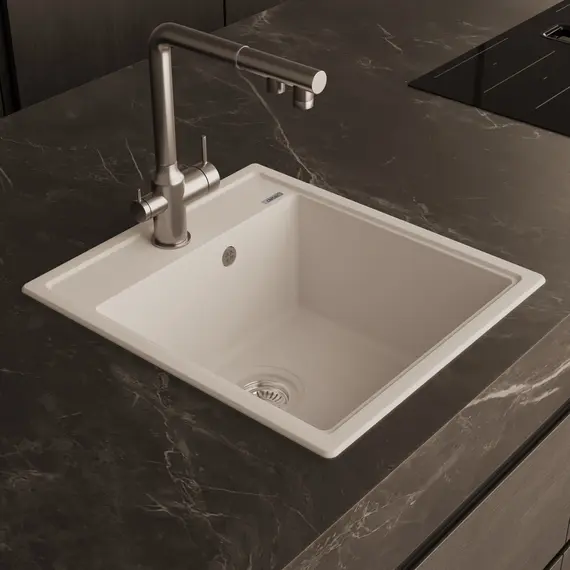 Кухонная мойка ABBER Quarz AQ2901W белый