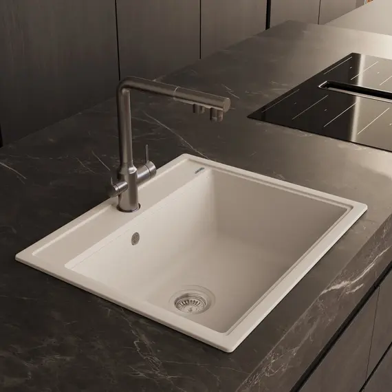 Кухонная мойка ABBER Quarz AQ2902W белый