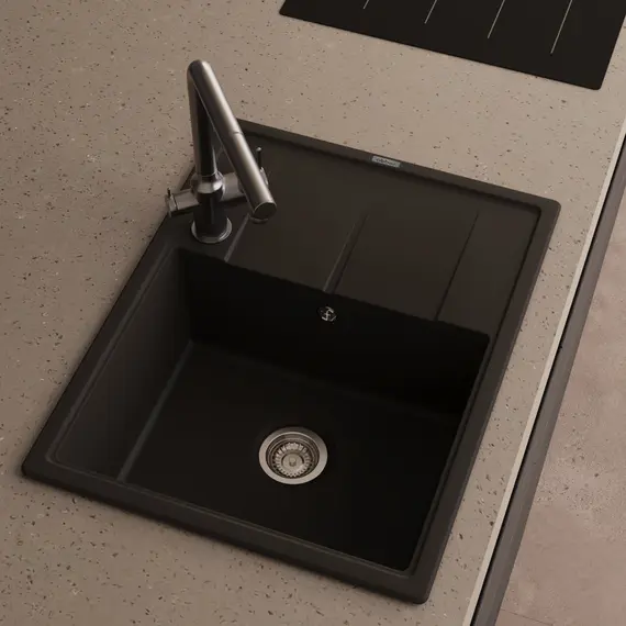 Кухонная мойка ABBER Quarz AQ2903B черная