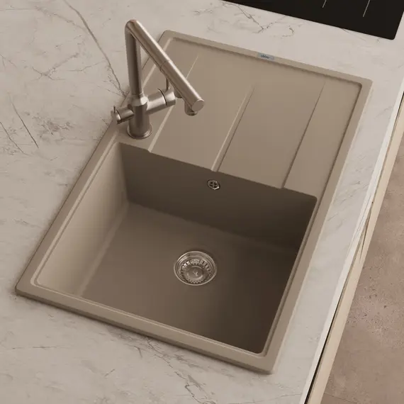 Кухонная мойка ABBER Quarz AQ2904S песочный