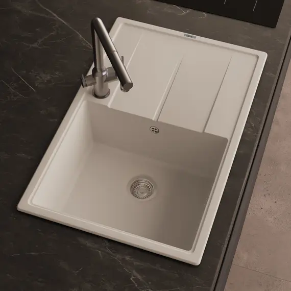 Кухонная мойка ABBER Quarz AQ2904W белый