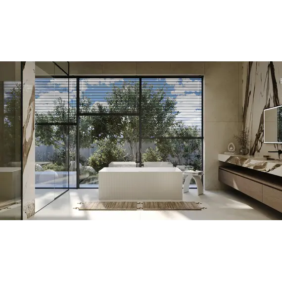 Ванна из искусственного камня ABBER Stein AS9602 белая матовая 170*75