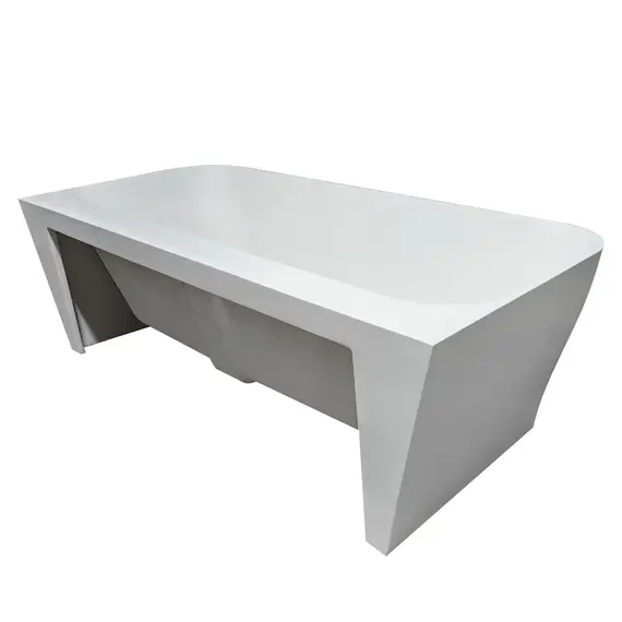 Ванна из искусственного камня ABBER Stein AS9616 белая матовая 170*80