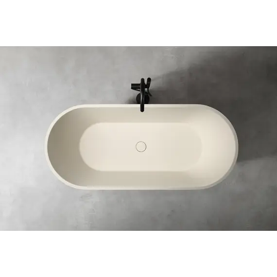 Ванна из искусственного камня ABBER Frankfurt  170х75  светло-бежевая матовая