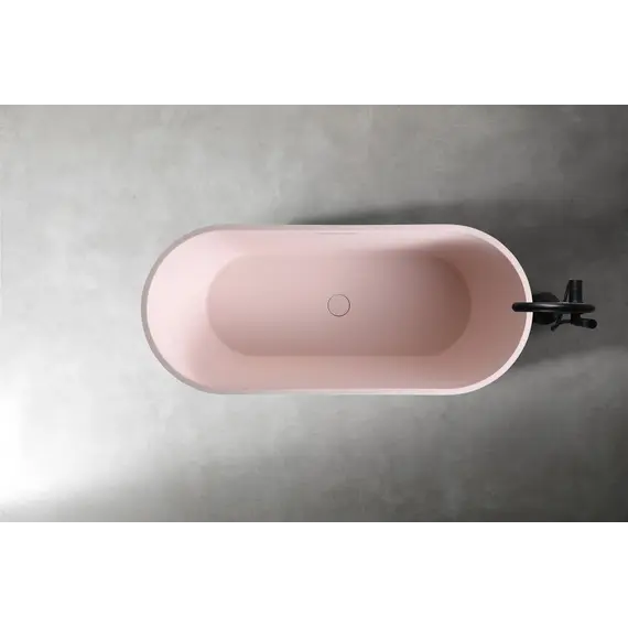 Ванна из искусственного камня ABBER Frankfurt 170х75 розовая матовая