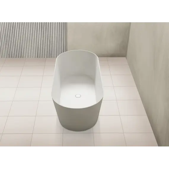 Ванна из искусственного камня ABBER Stein AS9622 белая матовая 165*70