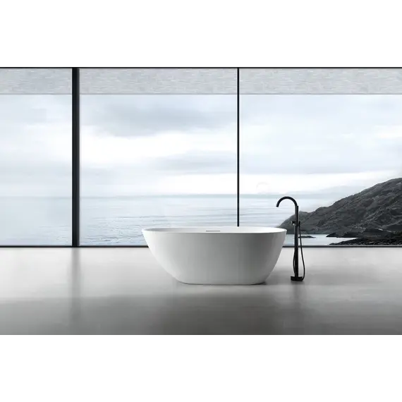 Ванна из искусственного камня ABBER Dortmund 170х75 белая матовая