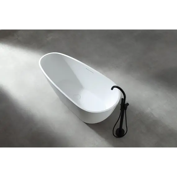 Ванна из искусственного камня ABBER Dortmund 170х75 белая матовая