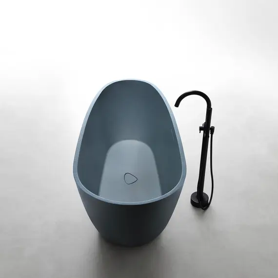 Ванна из искусственного камня ABBER Dortmund 170х75 серая матовая