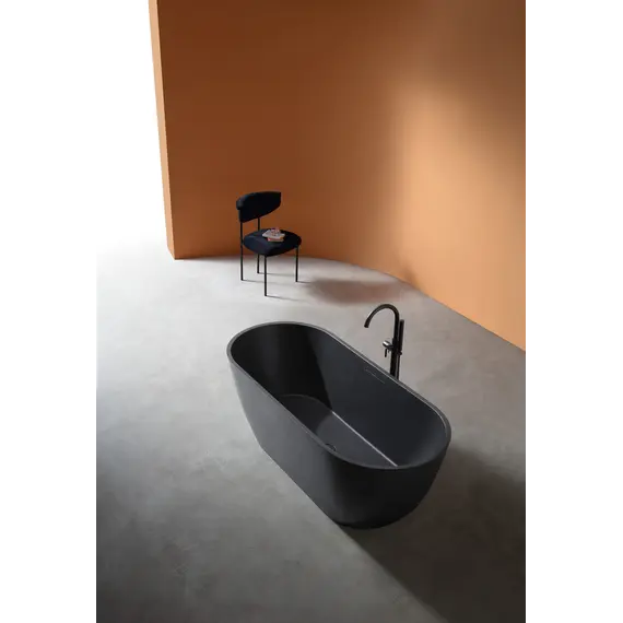 Ванна из искусственного камня ABBER Frankfurt  170х75 черная матовая