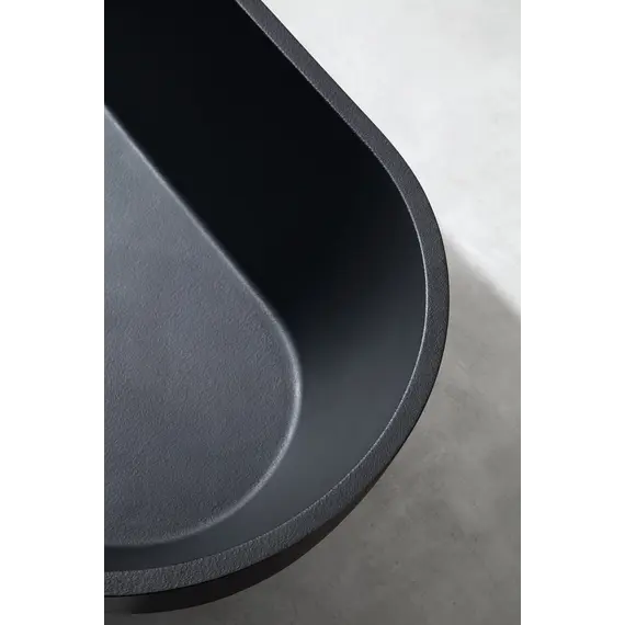 Ванна из искусственного камня ABBER Frankfurt  170х75 черная матовая